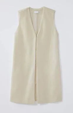 Pure Jill Long Teddy Vest | Jjill