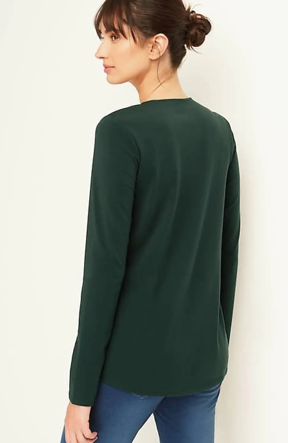 Pure Jill Long-Sleeve Shirttail Tee | Jjill