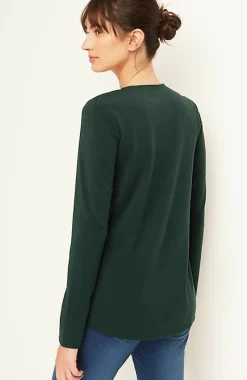 Pure Jill Long-Sleeve Shirttail Tee | Jjill