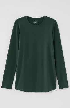 Pure Jill Long-Sleeve Shirttail Tee | Jjill