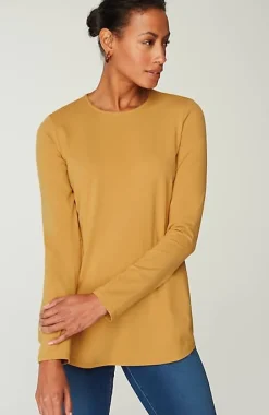 Pure Jill Long-Sleeve Shirttail Tee | Jjill