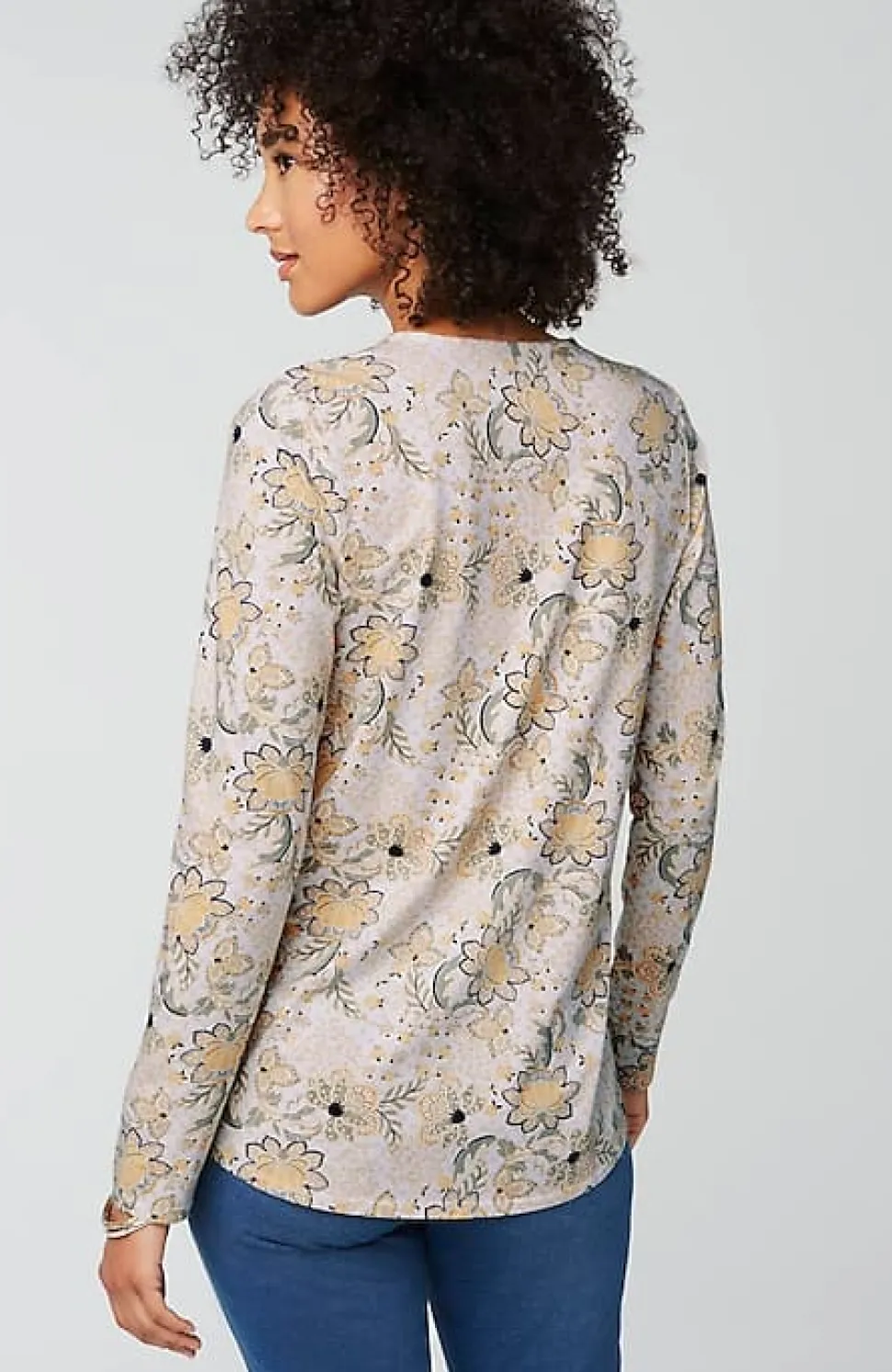 Pure Jill Long-Sleeve Shirttail Tee | Jjill