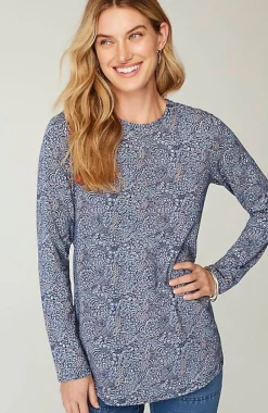 Pure Jill Long-Sleeve Shirttail Tee | Jjill