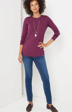 Pure Jill Long-Sleeve Shirttail Tee | Jjill