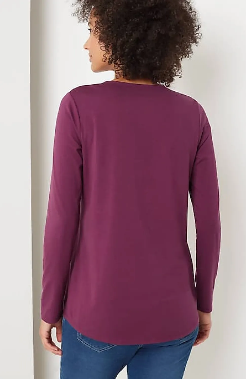Pure Jill Long-Sleeve Shirttail Tee | Jjill