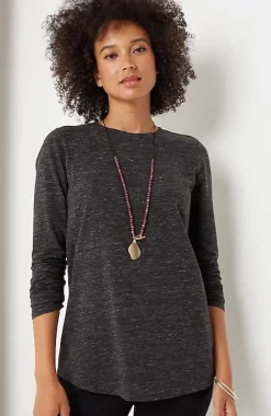 Pure Jill Long-Sleeve Shirttail Tee | Jjill
