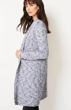 Pure Jill Melange Space-Dyed Long Cardi | Jjill