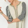 Pure Jill Mixed-Media Embroidered Top | Jjill