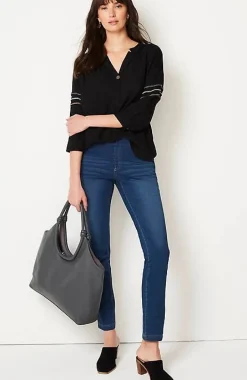 Pure Jill Multicolored Whipstitch Top | Jjill