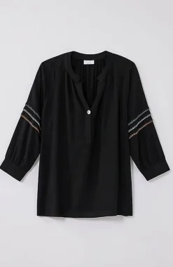Pure Jill Multicolored Whipstitch Top | Jjill
