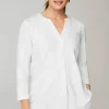 Pure Jill Organically Grown Cotton Buttoned Top | Jjill