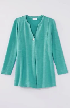 Pure Jill Organically Grown Cotton Buttoned Top | Jjill