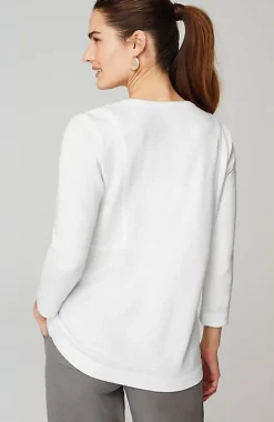 Pure Jill Organically Grown Cotton Buttoned Top | Jjill