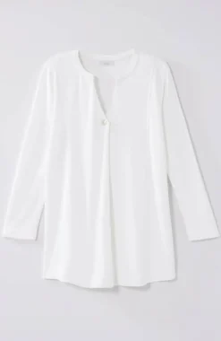 Pure Jill Organically Grown Cotton Buttoned Top | Jjill