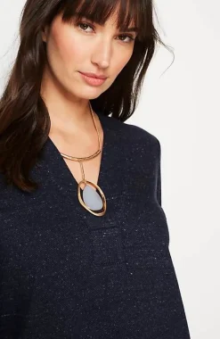 Pure Jill Patch-Pocket V-Neck Dress | Jjill