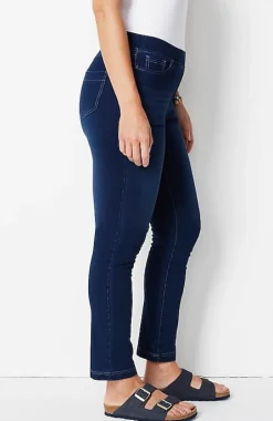 Pure Jill 5-Pocket Knit Pull-On Jeans | Jjill