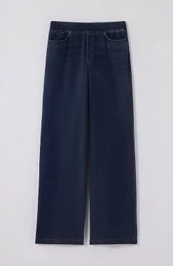 Pure Jill 5-Pocket Knit Wide-Leg Jeans | Jjill
