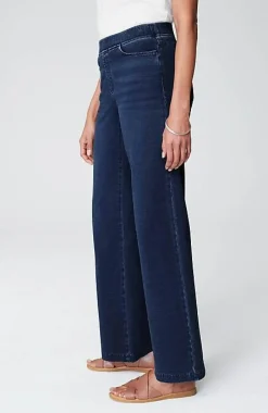 Pure Jill 5-Pocket Knit Wide-Leg Jeans | Jjill
