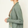 Pure Jill Ribbed Button-Cuffed Cardi | Jjill