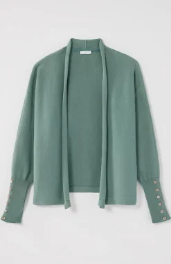 Pure Jill Ribbed Button-Cuffed Cardi | Jjill