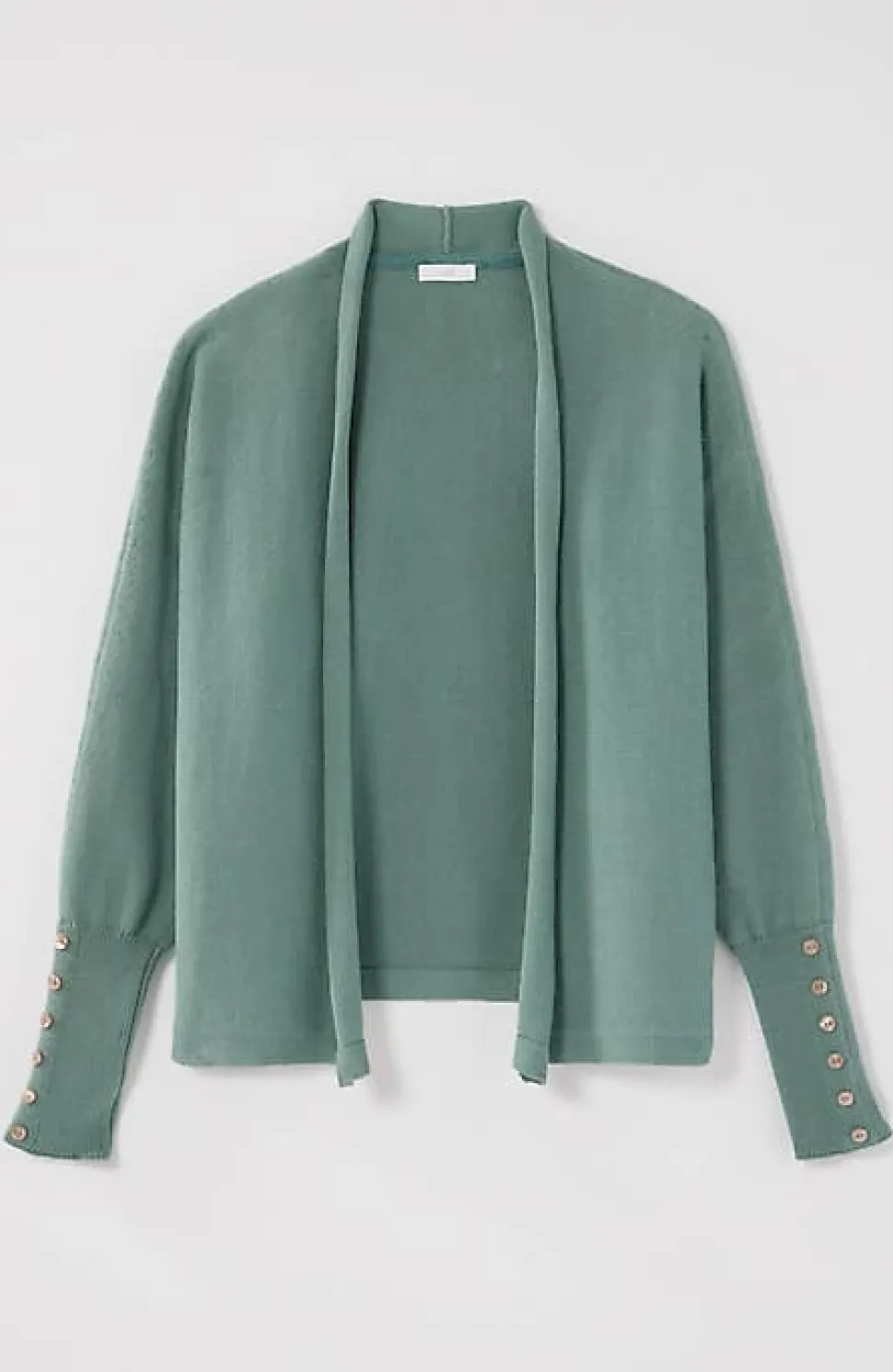 Pure Jill Ribbed Button-Cuffed Cardi | Jjill