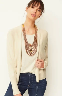 Pure Jill Ribbed Button-Cuffed Cardi | Jjill