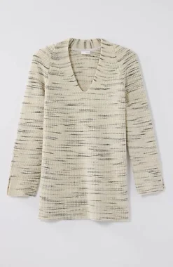 Pure Jill Rib-Textured V-Neck Sweater Tunic | Jjill