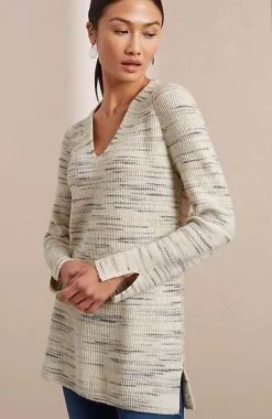 Pure Jill Rib-Textured V-Neck Sweater Tunic | Jjill