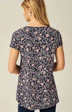 Pure Jill Scoop-Neck Elliptical Tee | Jjill