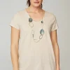 Pure Jill Side-Slit Elliptical Tee | Jjill