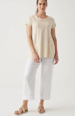 Pure Jill Side-Slit Elliptical Tee | Jjill