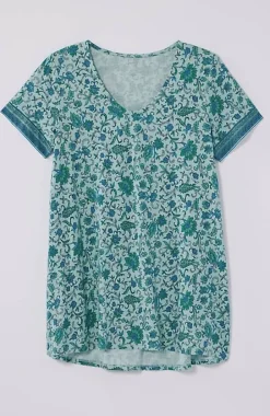 Pure Jill Side-Slit Elliptical Tee | Jjill