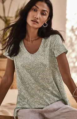 Pure Jill Side-Slit Elliptical Tee | Jjill