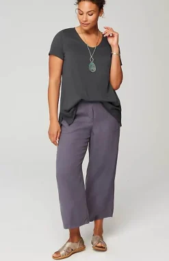 Pure Jill Side-Slit Elliptical Tee | Jjill