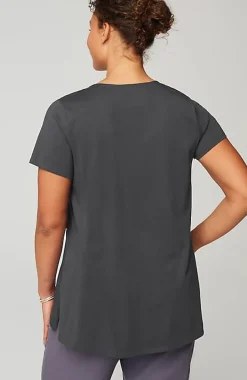 Pure Jill Side-Slit Elliptical Tee | Jjill