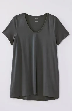 Pure Jill Side-Slit Elliptical Tee | Jjill