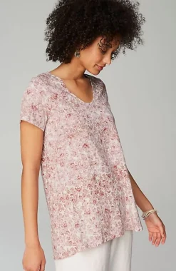 Pure Jill Side-Slit Elliptical Tee | Jjill