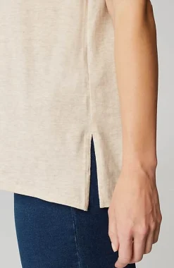Pure Jill Side-Slit Elliptical Tee | Jjill