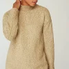 Pure Jill Slub-Textured Seamed Sweater | Jjill