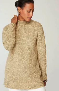 Pure Jill Slub-Textured Seamed Sweater | Jjill
