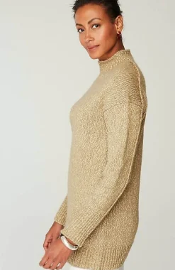 Pure Jill Slub-Textured Seamed Sweater | Jjill