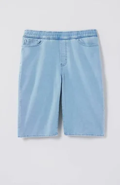 Pure Jill Soft Indigo Pull-On Shorts | Jjill