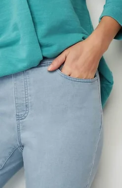 Pure Jill Soft Indigo Slim-Leg Jeans | Jjill