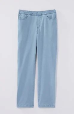 Pure Jill Soft Indigo Slim-Leg Jeans | Jjill