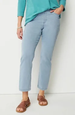 Pure Jill Soft Indigo Slim-Leg Jeans | Jjill