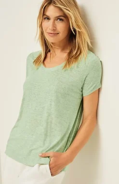 Pure Jill Soft-Scoop-Neck Tee | Jjill