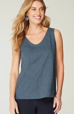 Pure Jill Soft-V-Neck Layering Tank | Jjill