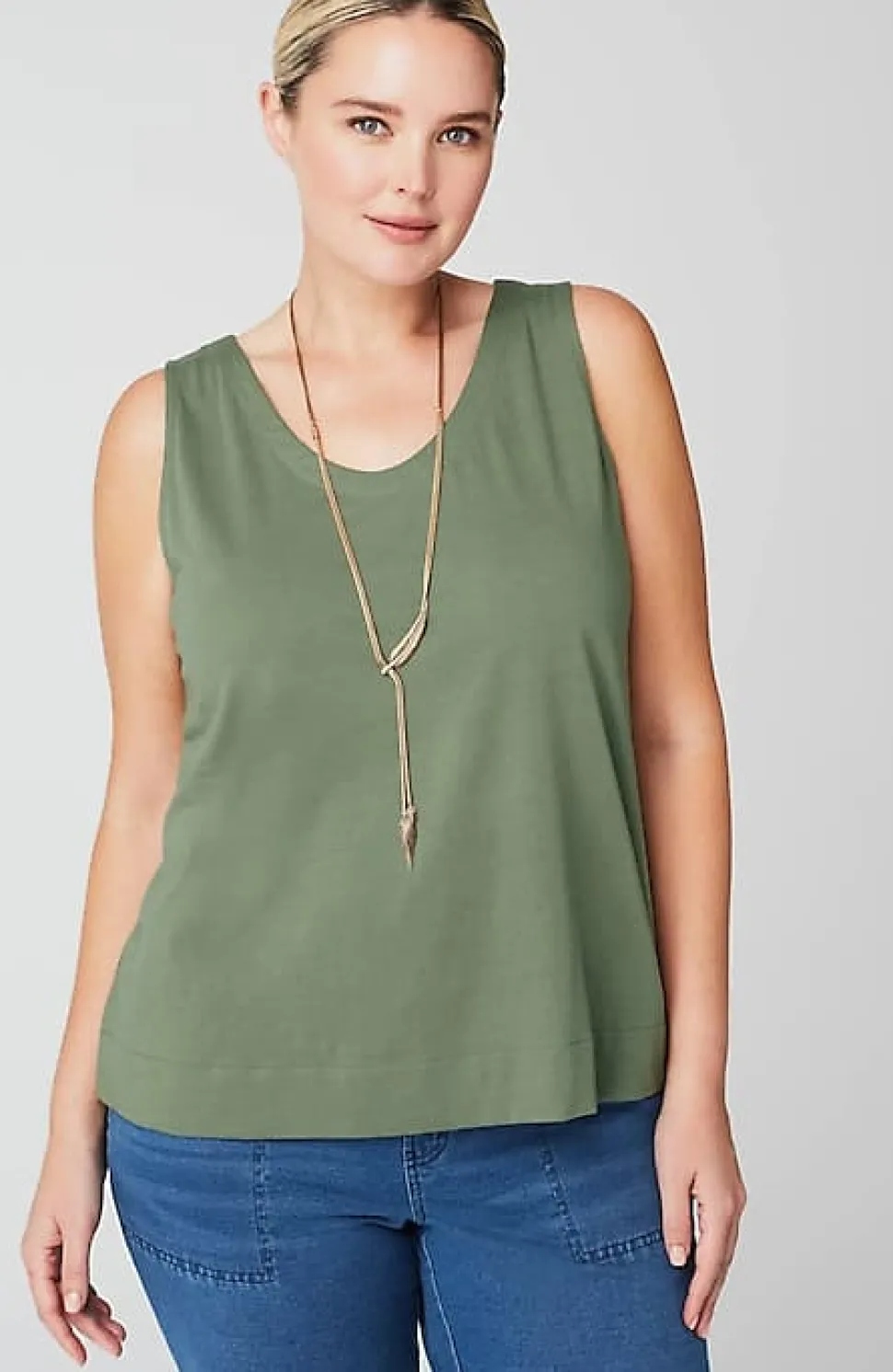Pure Jill Soft-V-Neck Layering Tank | Jjill