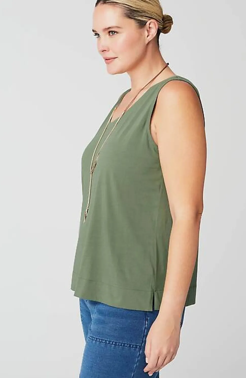 Pure Jill Soft-V-Neck Layering Tank | Jjill