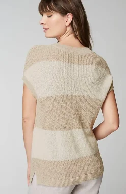 Pure Jill Striped Short-Sleeve Sweater | Jjill